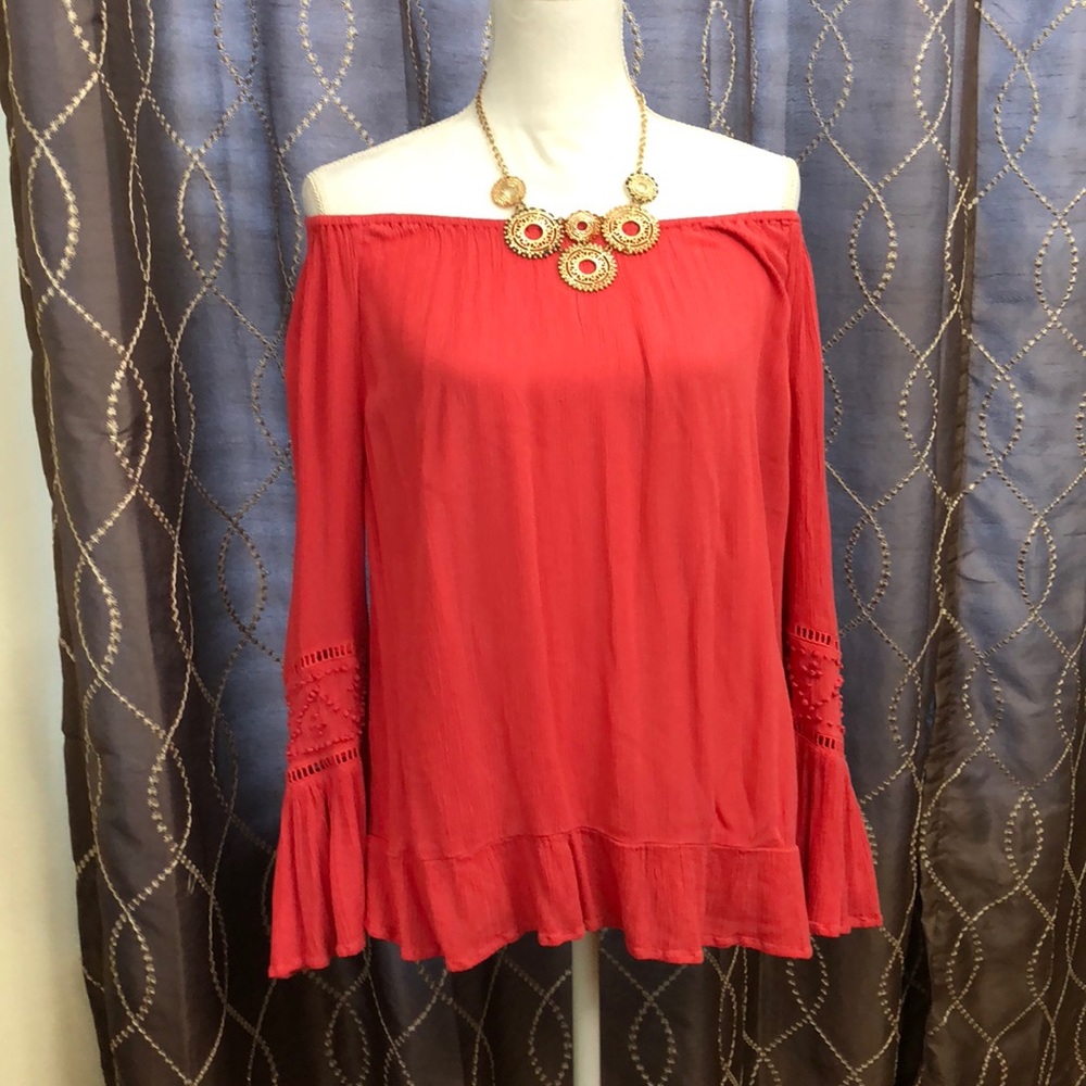 INC Peasant Style Blouse